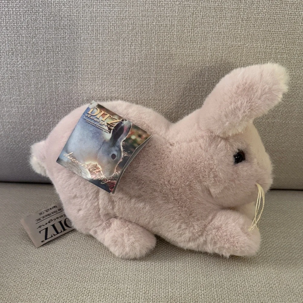 Ditz Designs the hen‎ house in pink Plush Bunny Toy